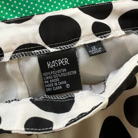 Vintage Kasper Polka Dot Skirt Y2K - Picture 4 of 4
